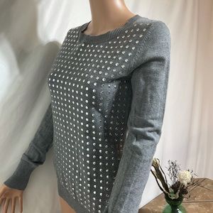 Express silver studded Long Sleeved Tp Small